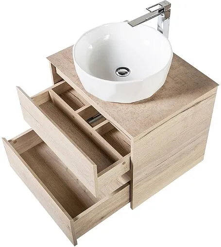 Тумба-умывальник подвесная BelBagno KRAFT 70 Rovere Galifax Bianco KRAFT-700-2C-SO-RGB+