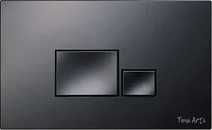 Клавиша смыва для унитаза Toni Arti Tocco TA-0074 черный матовый Клавиша смыва для унитаза Toni Arti Tocco TA-0074 черный матовый, 1