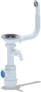 Сифон бутылочный для мойки с переливом Ани Пласт Грот A1042SA15 Сифон бутылочный для мойки с переливом Ани Пласт Грот A1042SA15, 1