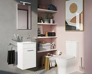 Комплект мебели подвесная VitrA Mia 40 белый 75022, 3