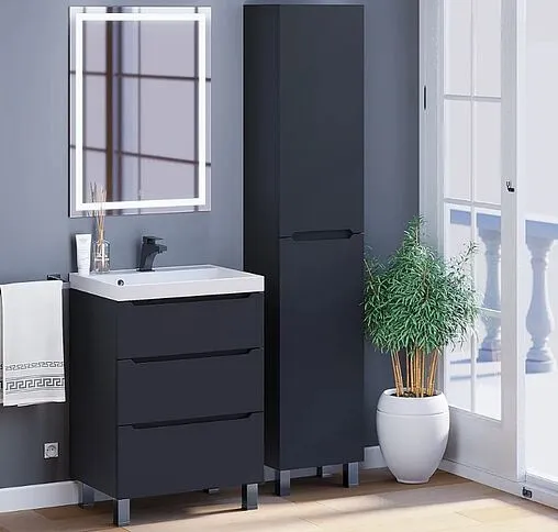 Тумба под умывальник напольная Uperwood UPD Tanos 60 чёрный 291020332