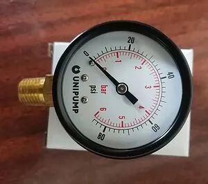 Манометр аксиальный UniPump 50мм 6 бар ¼&quot; 43989, 5