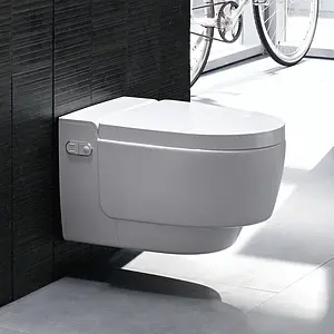 Умный унитаз-биде подвесной безободковый Geberit AquaClean mera comfort белый 146.214.11.1 Умный унитаз-биде подвесной безободковый Geberit AquaClean mera comfort белый 146.214.11.1, 4