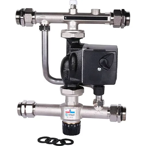 Узел насосно-смесительный с насосом Grundfos UPSO 25-65 130 Stout SDG-0120-007001