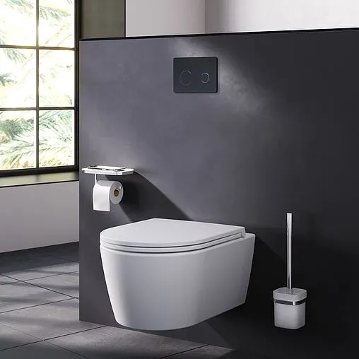 Клавиша смыва для унитаза сенсорная Am.Pm Touch Pro I0450B38 черный глянцевый