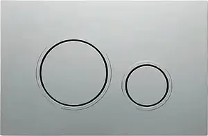 Клавиша смыва для унитаза Koller Pool Alcora 1200 SL TWIN MAT CHROME хром матовый Клавиша смыва для унитаза Koller Pool Alcora 1200 SL TWIN MAT CHROME хром матовый, 1
