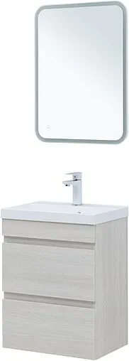 Тумба-умывальник подвесная Aquanet Нота New 50 дуб холден 00334202+00204095