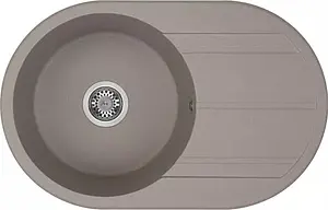 Мойка кухонная Aquaton Амира 78 серый шелк 1A712932AI250 Мойка кухонная Aquaton Амира 78 серый шелк 1A712932AI250, 1