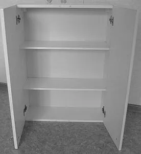 Шкаф двухстворчатый Aquaton Симпл 60 белый 1A012403SL010, 3