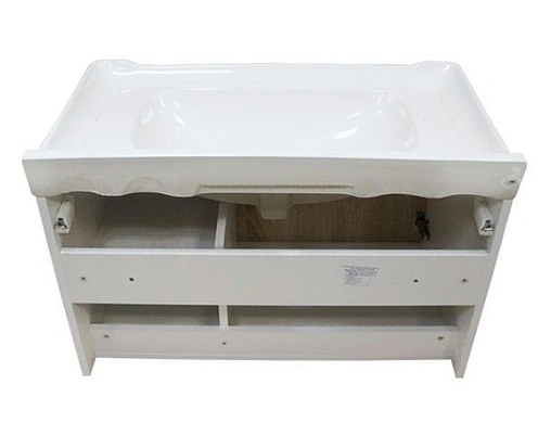 Тумба-умывальник подвесная Comforty Рига 80 дуб сонома/белый 00004139026CF