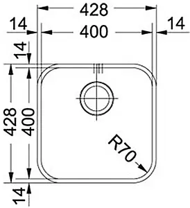 Мойка кухонная Franke Savanna SVX 110-40 нержавеющая сталь 122.0336.231, 2