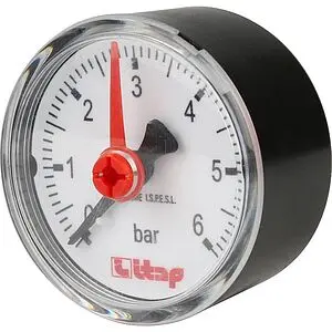 Манометр аксиальный Itap 50мм 6 бар ¼&quot; 483B014R, 4
