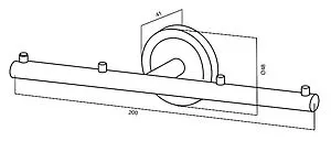 Планка с 4-мя крючками Am.Pm Serenity хром A4035900 Планка с 4-мя крючками Am.Pm Serenity хром A4035900, 4