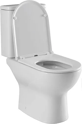 Унитаз-компакт безободковый Aquanet Ray-C Rimless белый Ray-C+Ray-C-1