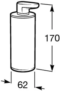 Дозатор для жидкого мыла Roca Hotels хром 816390001, 2