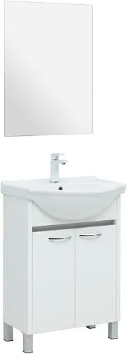 Тумба под умывальник напольная Aquanet Донна 60 белый глянец 00294390