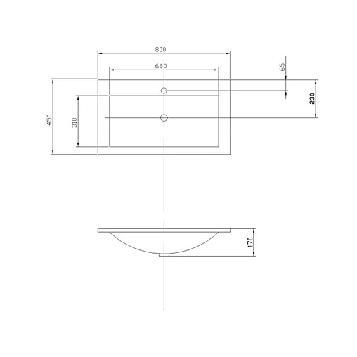 Раковина Aquaton Премьер 80 белый 1A702831PR010
