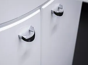 Тумба-умывальник напольный Айсберг Волна 50 белый DA1012T+46200081927581, 4