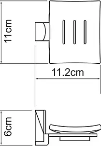 Мыльница Wasserkraft Leine хром 5029 Мыльница Wasserkraft Leine хром 5029, 3