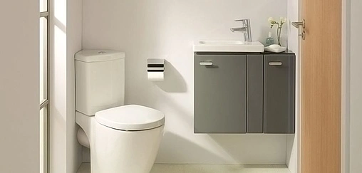 Унитаз-компакт угловой Ideal Standard Connect Arc белый E803601+E120201