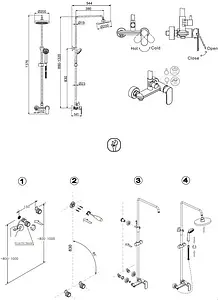Душевая система со смесителем для душа Bravat Opal R хром F9125183CP-A2-RUS Душевая система со смесителем для душа Bravat Opal R хром F9125183CP-A2-RUS, 2