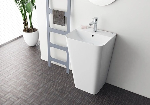 Раковина ISVEA Sott'Aqua 50 белый матовый 10SQ37001-2L