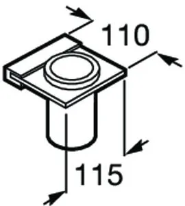 Стакан Roca Nuova хром 816523001, 2