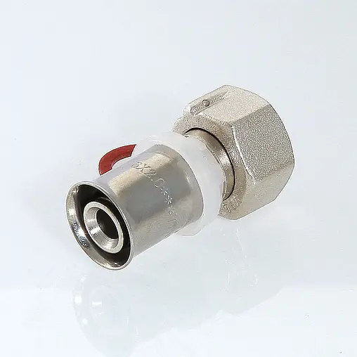 Муфта пресс с накидной гайкой 16мм x ½"нг Valtec VTm.222.N.001604 Муфта пресс с накидной гайкой 16мм x ½"нг Valtec VTm.222.N.001604