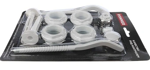 Комплект радиаторный универсальный ¾&quot; Rommer белый 2 кронштейна