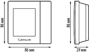 Беспроводной комнатный терморегулятор ZigBee Salus SMART HOME белый VS20WRF Беспроводной комнатный терморегулятор ZigBee Salus SMART HOME белый VS20WRF, 2