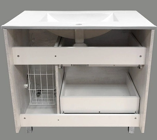 Тумба-умывальник напольная Comforty Верона 90 дуб белый 00-00001972CF