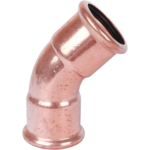 Отвод пресс двухраструбный 35мм угол 45° Sanha 6041 1604135