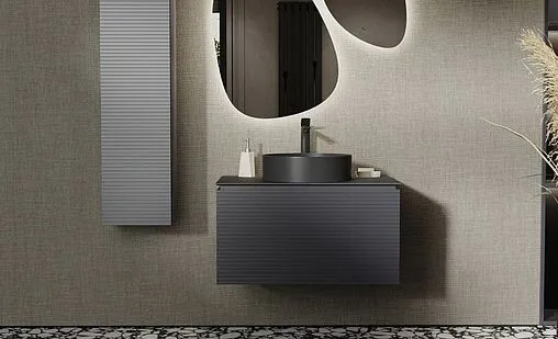 Тумба под умывальник подвесная Jorno Stone 80 антрацит Stn.01.80/P/A/JR Тумба под умывальник подвесная Jorno Stone 80 антрацит Stn.01.80/P/A/JR