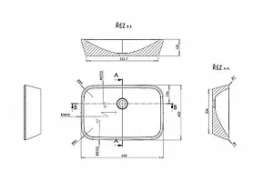 Раковина Ravak Ceramic 60 R белый XJX01160002 Раковина Ravak Ceramic 60 R белый XJX01160002, 2