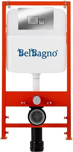 Инсталляция для подвесного унитаза Set 3 в 1 BelBagno BB026/BB071CR с кнопкой хром глянцевый Инсталляция для подвесного унитаза Set 3 в 1 BelBagno BB026/BB071CR с кнопкой хром глянцевый