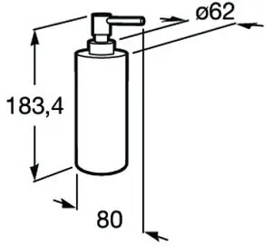 Дозатор для жидкого мыла Roca Victoria хром 816679001, 2