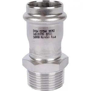 Муфта пресс переходная 28мм x 1"н Sanha NiroSan 9243G 69243G281 Муфта пресс переходная 28мм x 1"н Sanha NiroSan 9243G 69243G281, 5