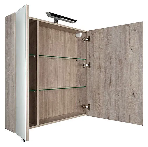 Шкаф-зеркало Aquanet Мадейра 80 R дуб кантри/белый 00183066