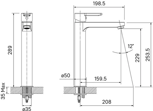 Смеситель для раковины IDDIS Sena хром SENSB01i01