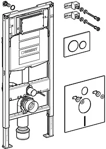 Комплект 6 в 1 Geberit Acanto 500.301.KJ.A с кнопкой Sigma 20 115.882.11.1 белый глянцевый Комплект 6 в 1 Geberit Acanto 500.301.KJ.A с кнопкой Sigma 20 115.882.11.1 белый глянцевый, 3