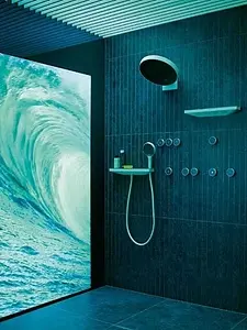 Шланговое подключение с держателем и полкой Hansgrohe Rainfinity Porter 500 R хром 26858000 Шланговое подключение с держателем и полкой Hansgrohe Rainfinity Porter 500 R хром 26858000, 3