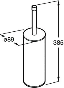 Ёршик для унитаза Roca Superinox полированная сталь 817306002, 2