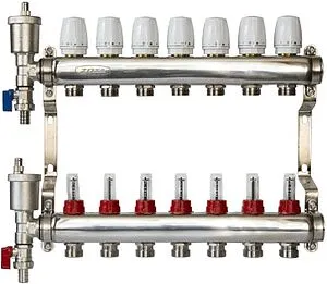 Группа коллекторная с расходомерами 7 отводов 1&quot;в/в x ¾&quot;ек Zota GR4932008007, 1