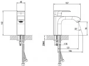 Смеситель для раковины SMARTsant Соул хром SM333506AA Смеситель для раковины SMARTsant Соул хром SM333506AA, 2