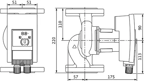 Насос циркуляционный Wilo Yonos MAXO 40/0.5-4 2120645 Насос циркуляционный Wilo Yonos MAXO 40/0.5-4 2120645