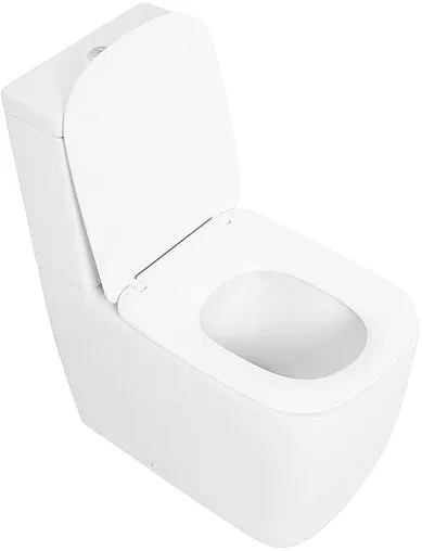 Унитаз-компакт безободковый Cezares Lux белый CZR-159-CPR+CZR-158-T