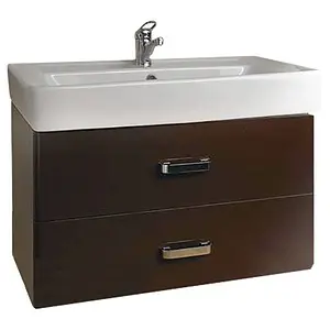 Тумба под умывальник подвесная Aquaton Америна 80 тёмно-коричневый 1A137701AM430, 1