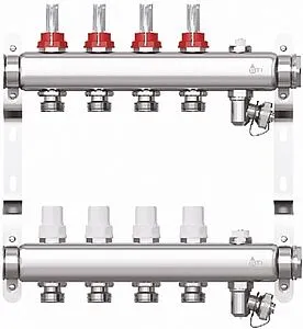 Группа коллекторная с расходомерами 4 отвода 1"в/в x ¾"ек STI CM04F Группа коллекторная с расходомерами 4 отвода 1"в/в x ¾"ек STI CM04F, 1