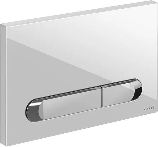 Комплект 6 в 1 Cersanit City CO DPL EO slim 64277 с кнопкой Estetica 64111 белый с рамкой хром