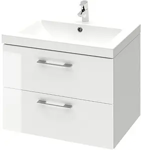 Тумба-умывальник подвесная Cersanit Lara 60 белый 64133+, 1